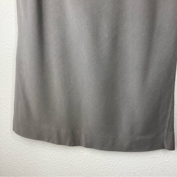 Vulin Midi Skirt Medium Cotton Spandex Stretch Waist Minimalist A Line - Picture 8 of 16